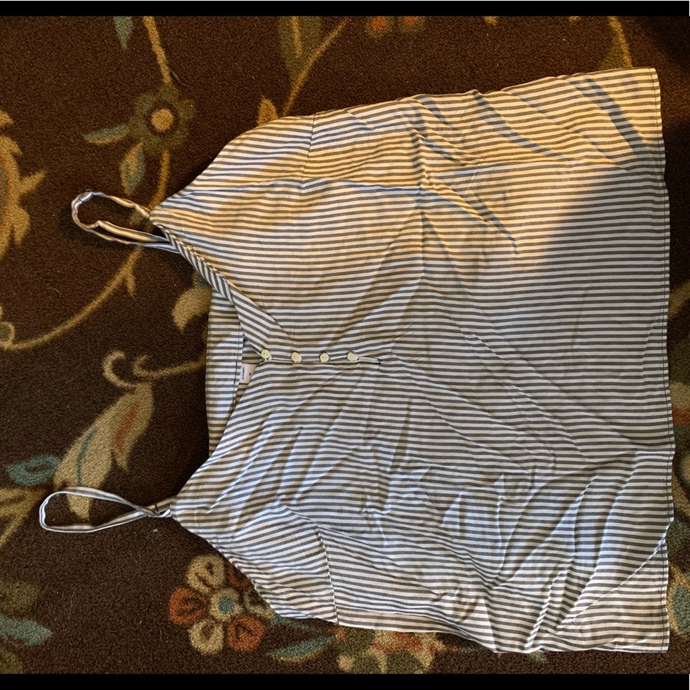 Old navy pin-stripped spaghetti strap top